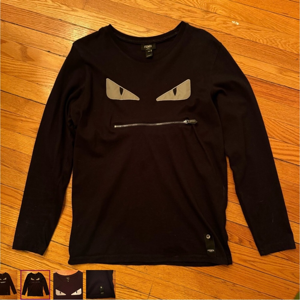 - Fendi Black and Gray Women's Top